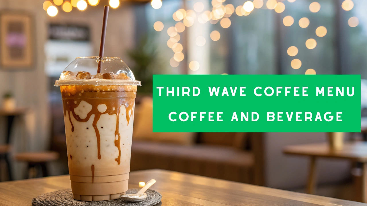 Third Wave Coffee Menu Coffee and Beverage