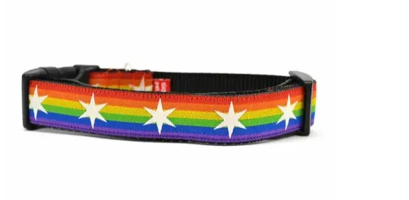 Dog Rainbow Collar Stylish, Safe, and Comfy for Your Furry Friend