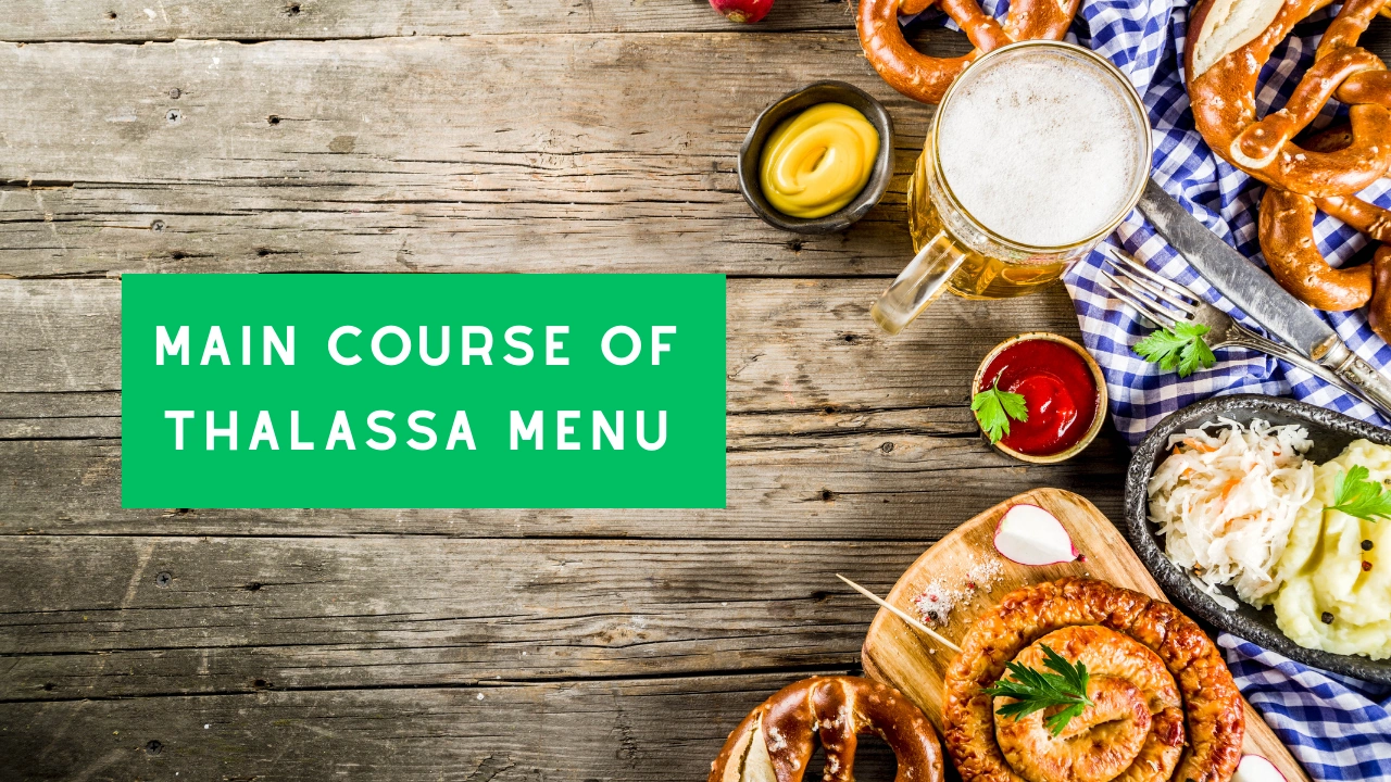 Main Course of Thalassa Menu