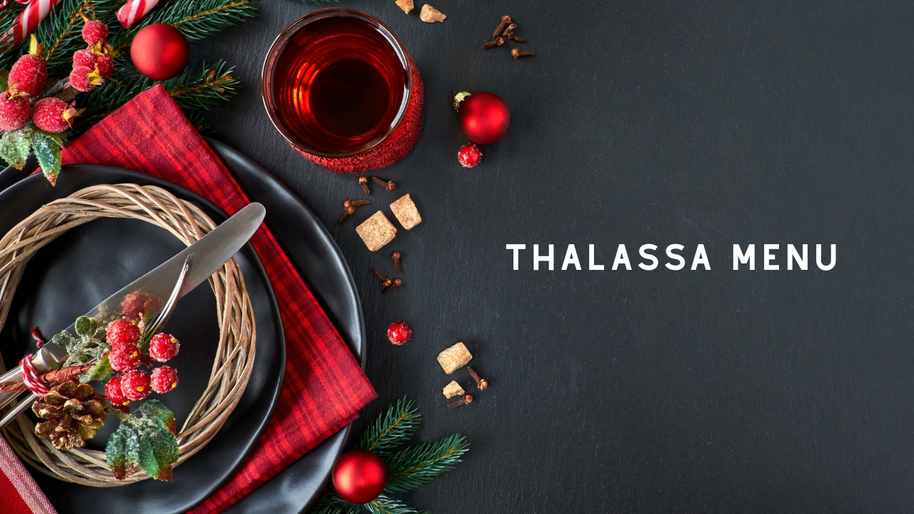 thalassa menu