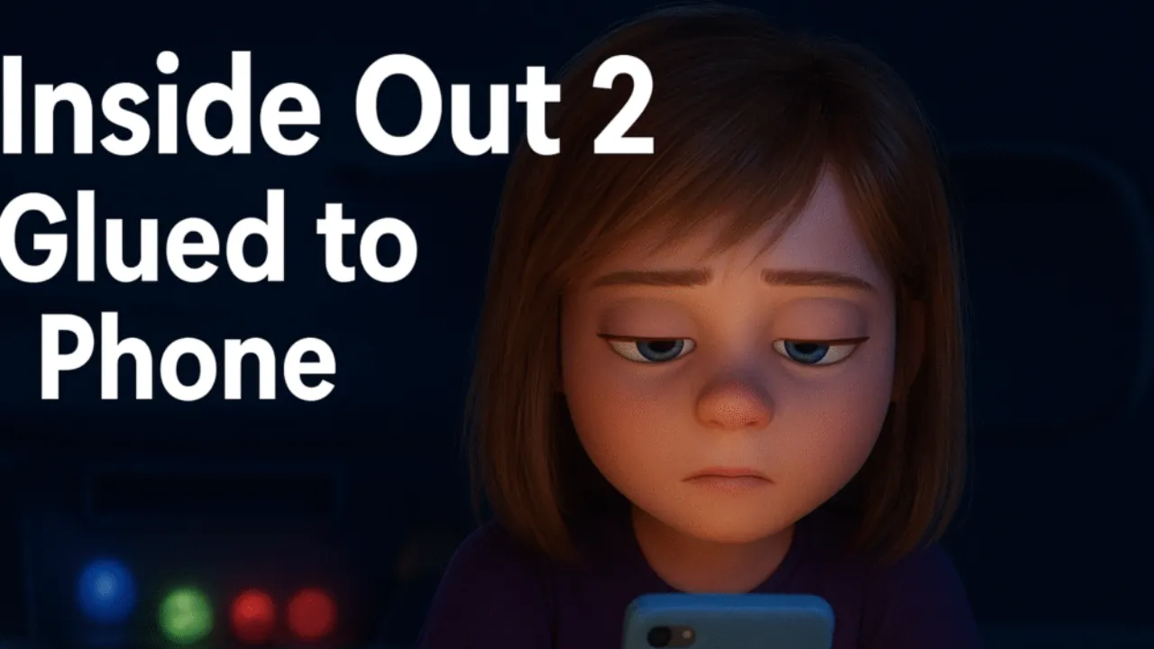 Inside Out 2 Glued to Phone