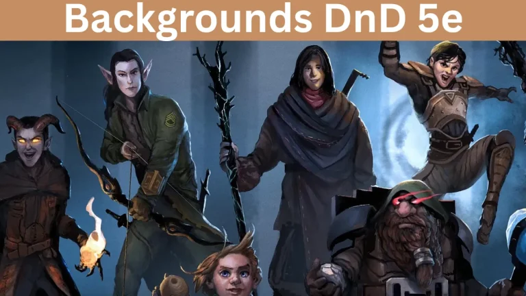 Backgrounds DnD 5e