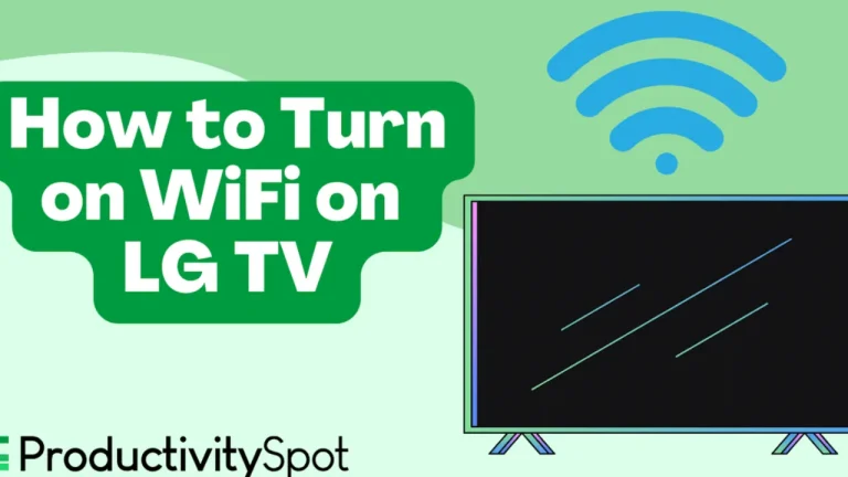 How to Turn On WiFi on LG TV