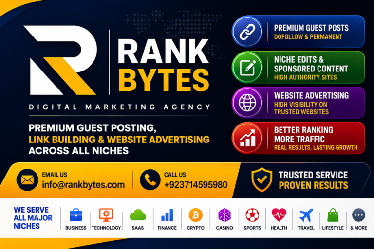 Rank Bytes – Authority Website Guest Post Placements for Stronger Search Visibility